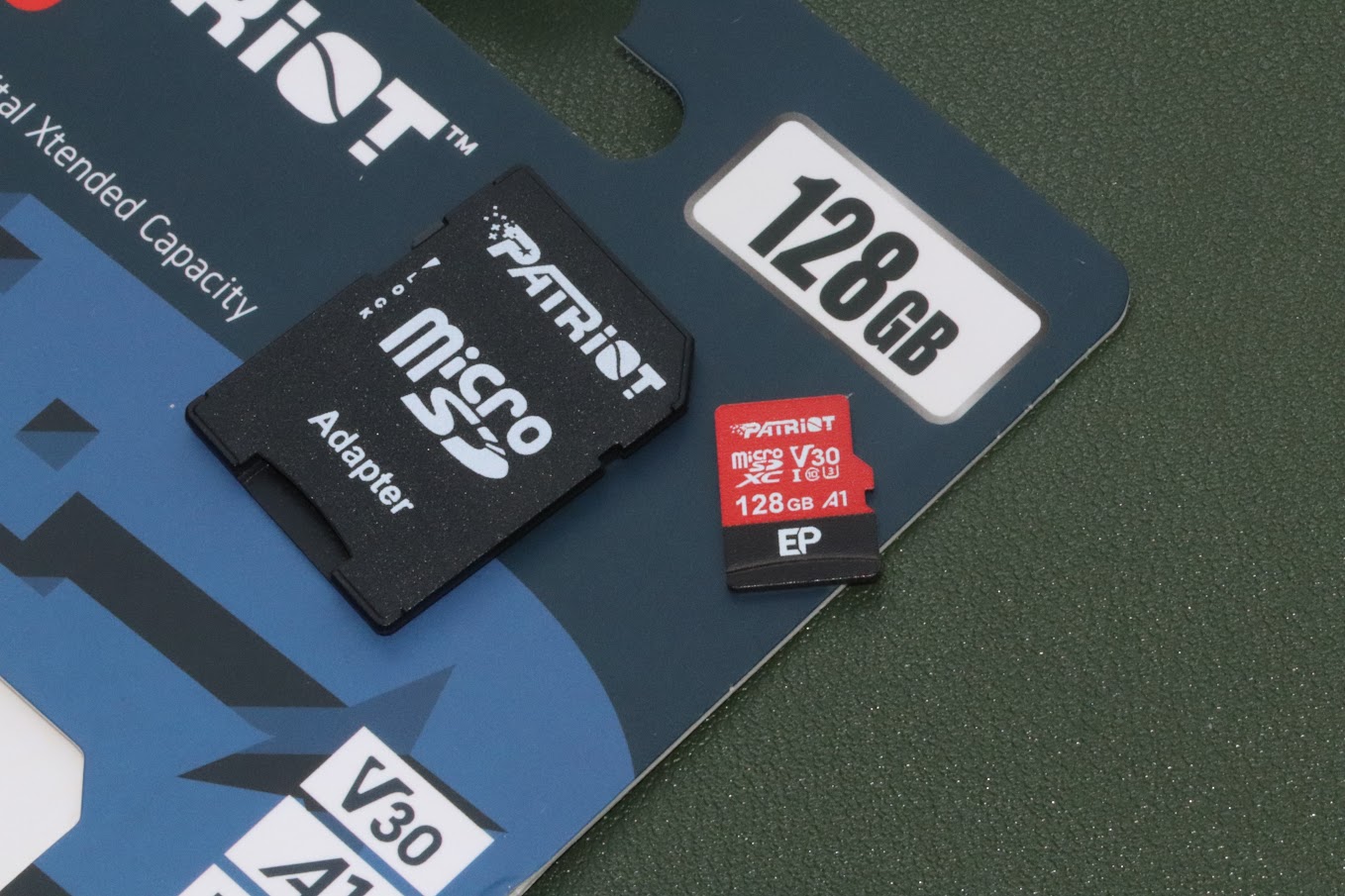 PATRIOT microSDXC EP 128GB UHS-I U3 V30 A1 Class 10 (PEF128GEP31MCX)