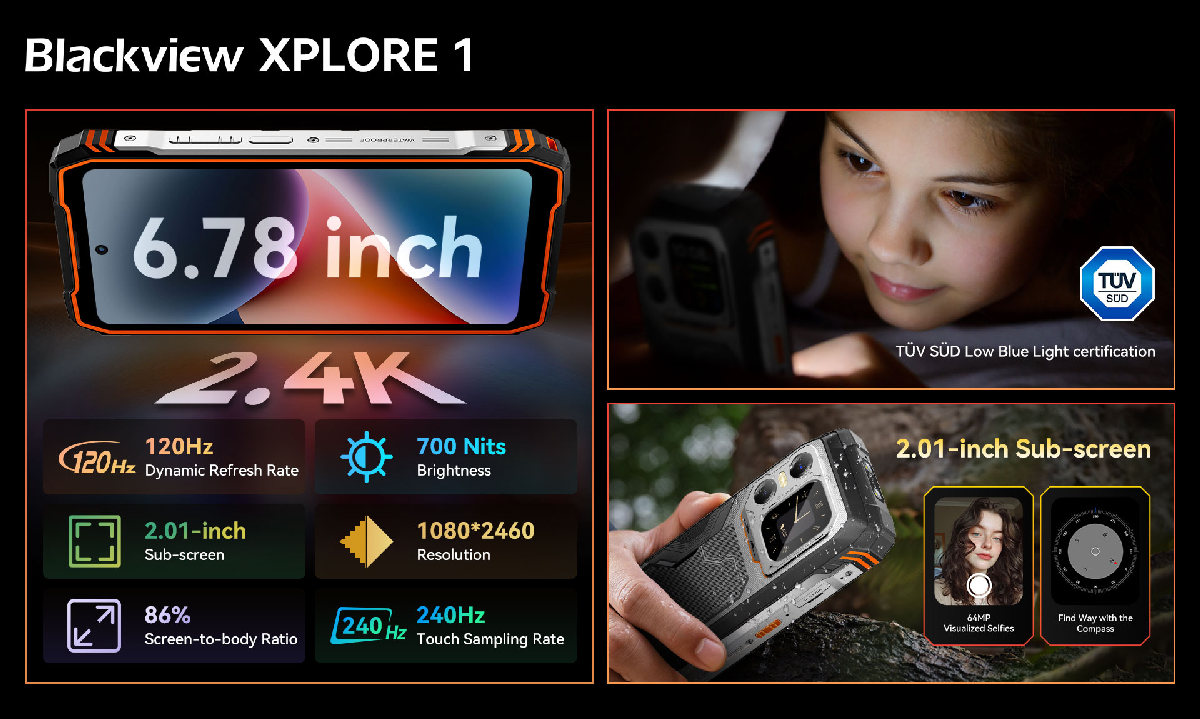 Ultra-Fluid 2.4K 120Hz AI Adaptive Eye-Care Display