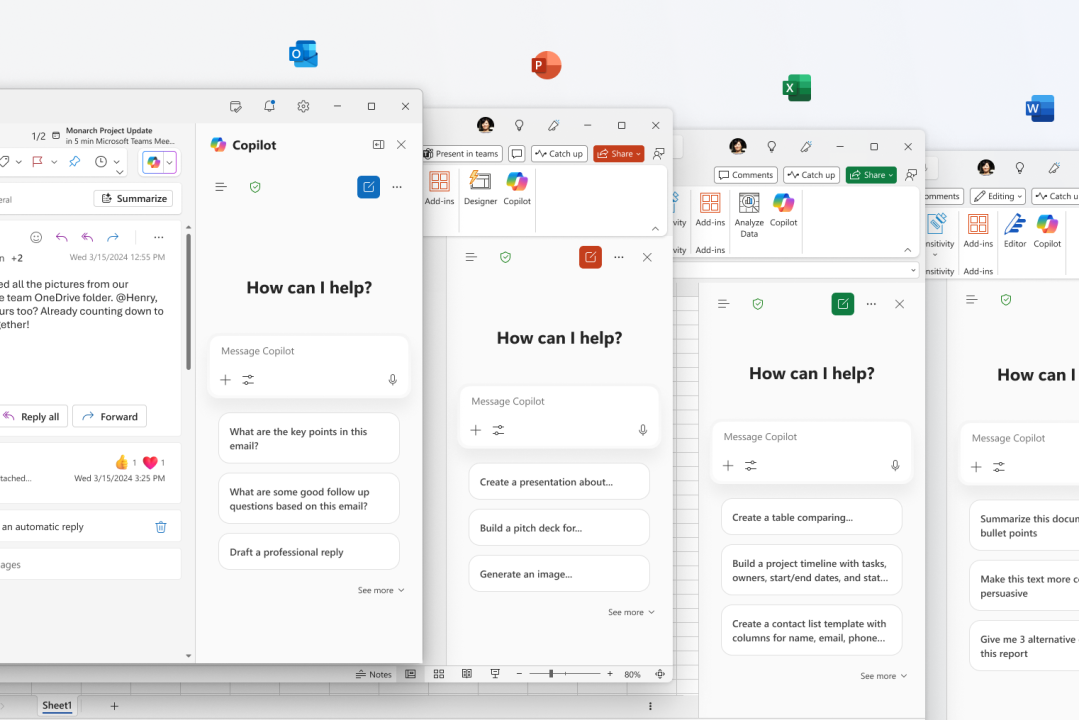 Microsoft gets free access to Copilot Chat in Office apps
