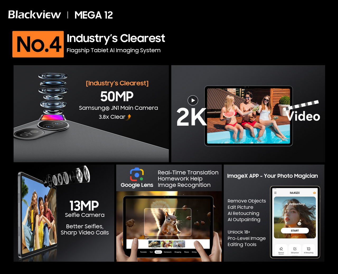 No.4 Industry’s Clearest 50MP Samsung JN1 Camera