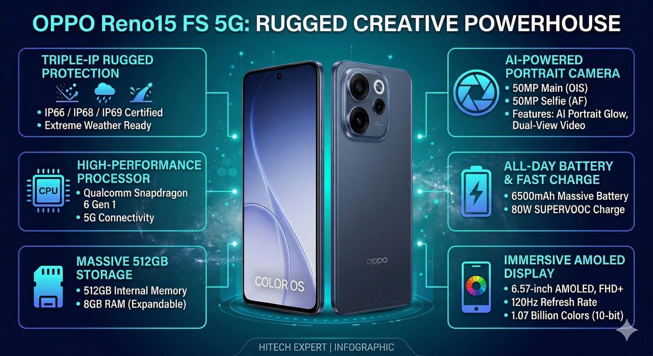 OPPO Reno15 FS 5G Review: key features