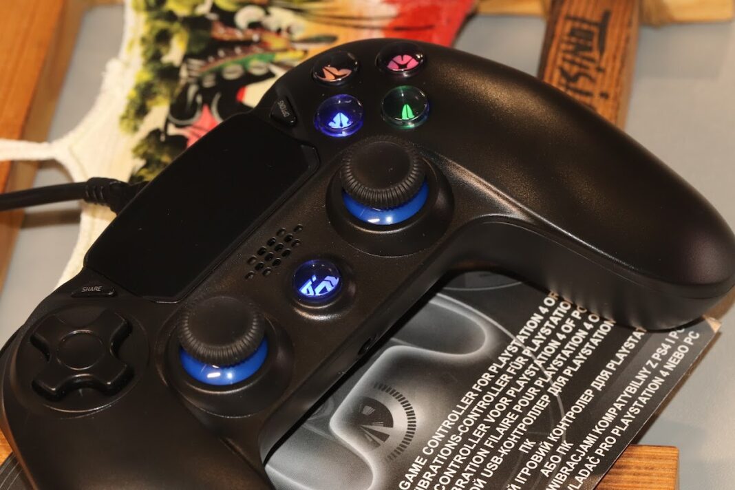 Gembird JPD-PS4U-01 - gamepad with backlight and vibration