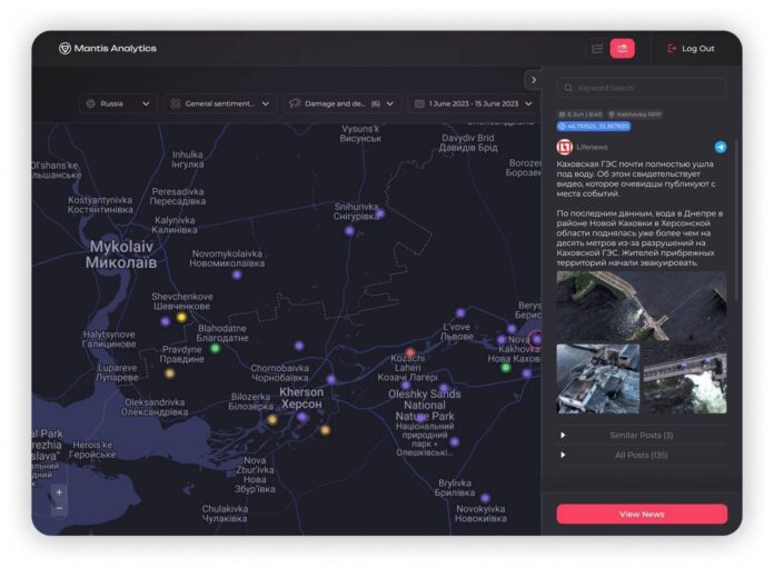 AI-powered Mantis Analytics monitors the information space AI-powered Mantis Analytics monitors the information space