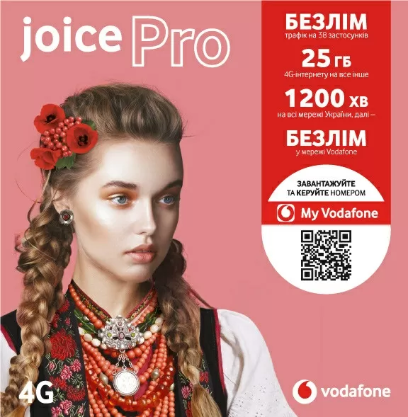 Features of Vodafone Joice tariffs