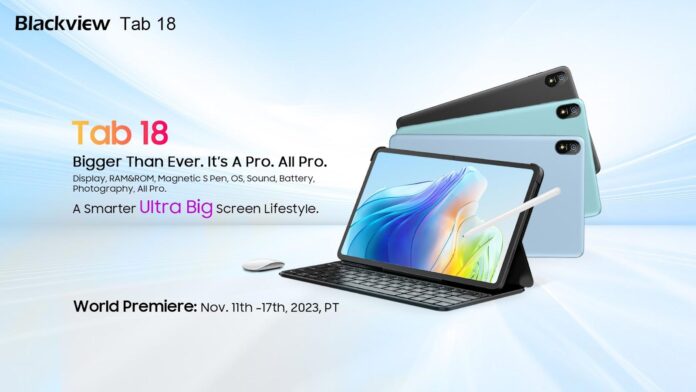 Blackview Tab 18 launches globally