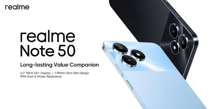 Realme Note 50 is the first Realme phone under the Note brand