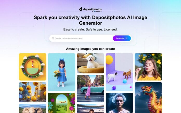 Depositphotos launches AI generator of licensed images