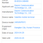 Xiaomi-2405AVPB7C-MIIT-certified