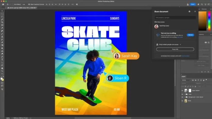 Adobe tests real-time collaborative editing in Photoshop