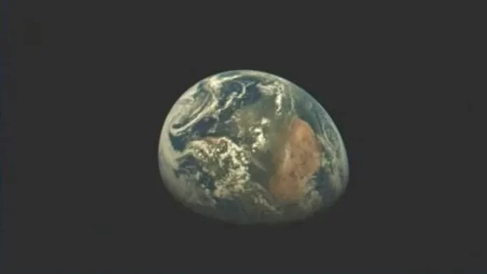 The X-37B spacecraft took this image of the Earth from orbit