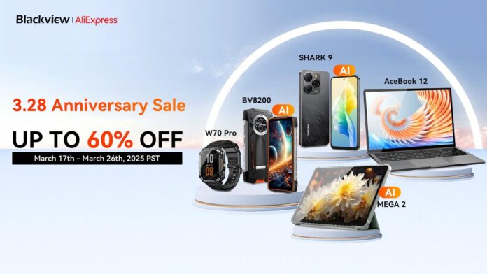 Blackview 328 Anniversary Sale: Up to 60% OFF on AliExpress
