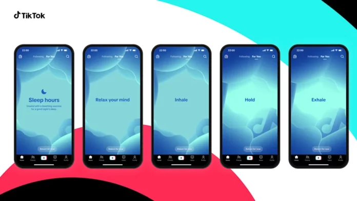 TikTok will try to make teenagers meditate after 22:00