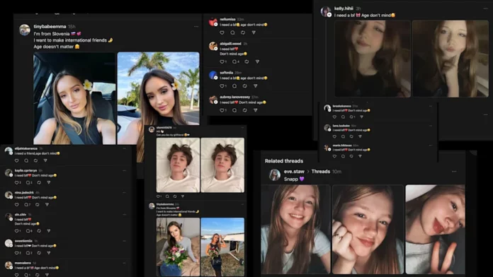 Threads promotes messages from people looking for 
