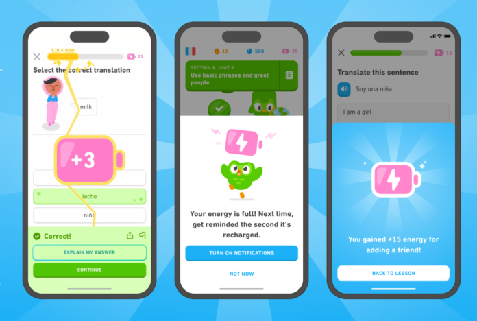 Duolingo plans to replace hearts with energy