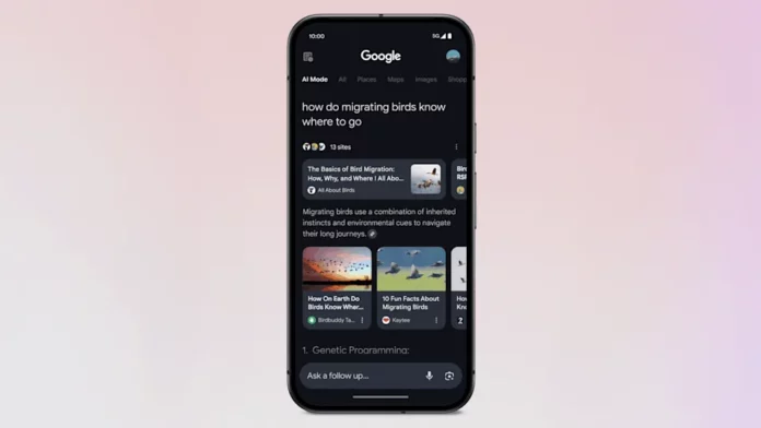 Google expands AI mode with additional search features