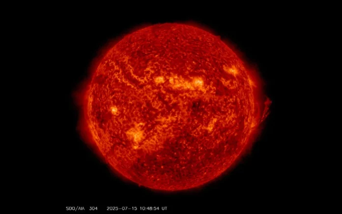 The eruption carved a 