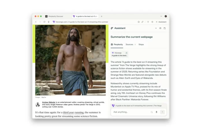 Comet by Perplexity becomes a competitor to Google Chrome
