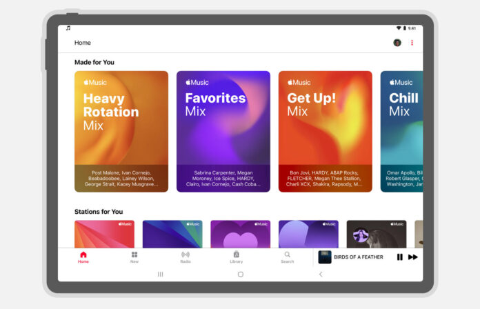 Apple Music for Android has a new design