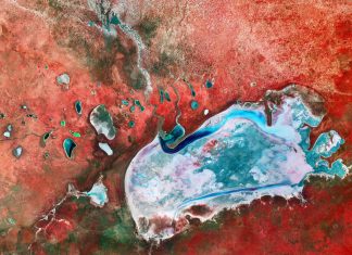 Sentinel-2 Reveals Namibia’s Vast Etosha Salt Pan in Stunning Detail