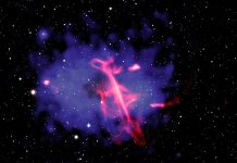 NASA’s Chandra Telescope Deciphers Cosmic ‘Treble Clef’ Formed by Black Hole Blast and Galaxy Collisions