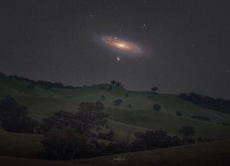 Andromeda Galaxy Illuminates Southern Hemisphere Spring Sky in Stunning NASA Image